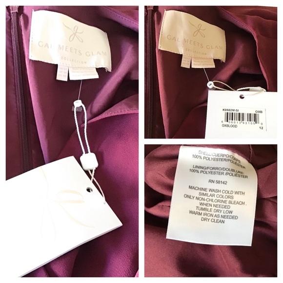 Gal Meets Glam 12 Delaney Cross Over Wrap Jumpsuit - Picture 8 of 9